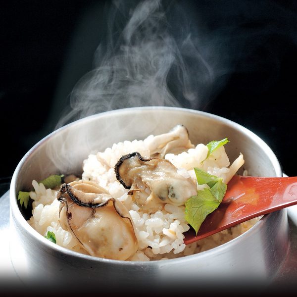 釜飯の素の炊き方のご紹介　「広島県産牡蠣を使用した本格釜飯の素」