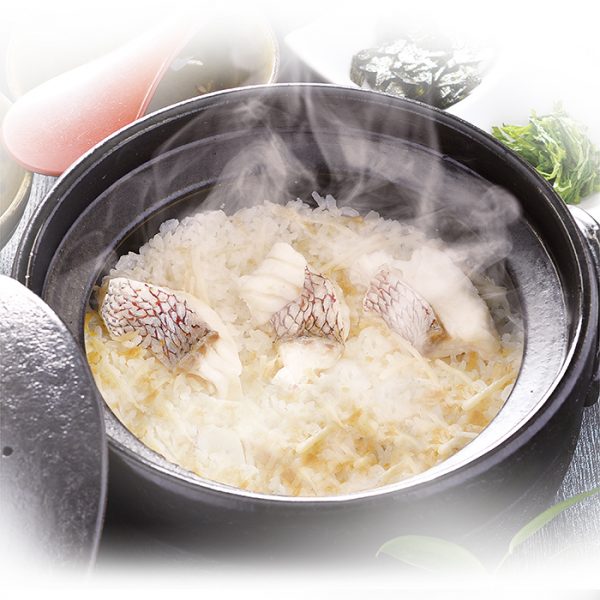 釜飯の素の炊き方のご紹介　「愛媛県産鯛を使用した本格釜飯の素」