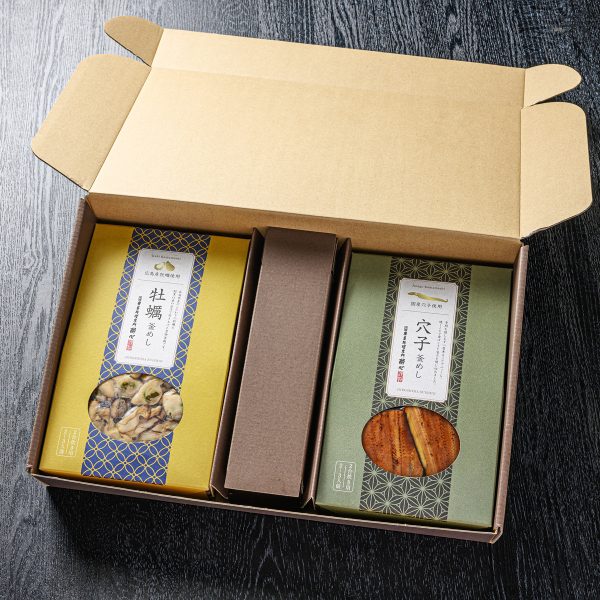 内祝い、お祝い返しのギフトにも。炊飯器で完成　牡蠣＆穴子「釜めしの素」